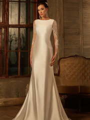 Свадебное платье Riba. Силуэт А-силуэт, Рыбка. Цвет Белый / Молочный, Айвори / Капучино. Вид 2