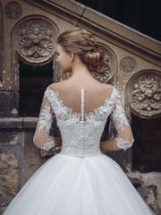 Свадебное платье Fresco. Силуэт Пышное, А-силуэт. Цвет Белый / Молочный. Вид 2