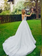 Свадебное платье Daphne. Силуэт А-силуэт. Цвет Белый / Молочный. Вид 2