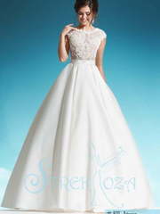 Свадебное платье Джозиан. Силуэт Пышное, А-силуэт. Цвет Белый / Молочный. Вид 1