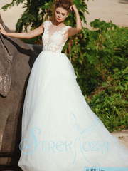 Свадебное платье Лилио. Силуэт Пышное, А-силуэт. Цвет Белый / Молочный. Вид 1