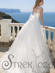 Свадебное платье Дучи. Силуэт А-силуэт. Цвет Белый / Молочный. Вид 2