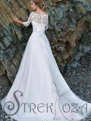 Свадебное платье Лиди. Силуэт А-силуэт. Цвет Белый / Молочный. Вид 2