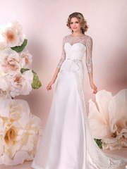 Свадебное платье Остин. Силуэт А-силуэт, Рыбка. Цвет Белый / Молочный. Вид 1