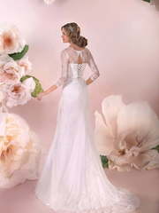 Свадебное платье Остин. Силуэт А-силуэт, Рыбка. Цвет Белый / Молочный. Вид 2