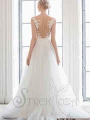 Свадебное платье Белами. Силуэт А-силуэт. Цвет Белый / Молочный. Вид 2