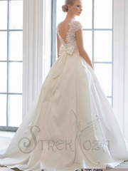 Свадебное платье Канди. Силуэт Пышное, А-силуэт. Цвет Белый / Молочный, Айвори / Капучино. Вид 2