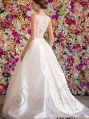 Свадебное платье Кармела. Силуэт А-силуэт. Цвет Белый / Молочный. Вид 2