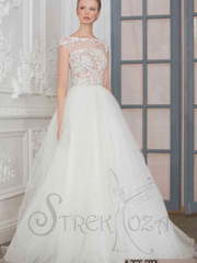 Свадебное платье Сирена. Силуэт Пышное, А-силуэт. Цвет Белый / Молочный. Вид 1