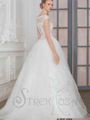 Свадебное платье Сирена. Силуэт Пышное, А-силуэт. Цвет Белый / Молочный. Вид 2