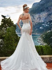 Свадебное платье Marchella. Силуэт А-силуэт, Прямое. Цвет Белый / Молочный. Вид 2