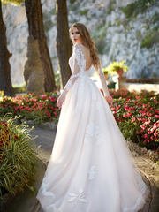 Свадебное платье Rosalia. Силуэт А-силуэт. Цвет Айвори / Капучино. Вид 2