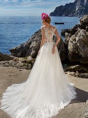 Свадебное платье Sofia. Силуэт А-силуэт. Цвет Айвори / Капучино. Вид 2