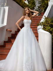 Свадебное платье Viva. Силуэт Пышное, А-силуэт. Цвет Белый / Молочный. Вид 1