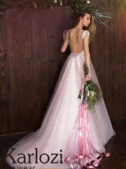 Свадебное платье Chic Lilac. Силуэт А-силуэт. Цвет оттенки Розового. Вид 2