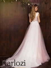 Свадебное платье Mysterious Jasmine. Силуэт А-силуэт. Цвет оттенки Розового. Вид 2