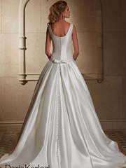 Свадебное платье Arian. Силуэт А-силуэт. Цвет Белый / Молочный, Айвори / Капучино. Вид 2