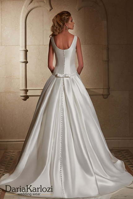 Свадебное платье Arian. Силуэт А-силуэт. Цвет Айвори / Капучино, Белый / Молочный. Вид 2