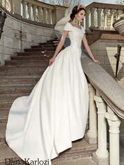 Свадебное платье Odry. Силуэт А-силуэт. Цвет Белый / Молочный, Айвори / Капучино. Вид 1