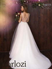 Свадебное платье Courageous Carnation. Силуэт А-силуэт. Цвет оттенки Розового. Вид 2