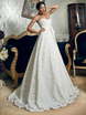 Свадебное платье Серенада. Силуэт А-силуэт. Цвет Белый / Молочный. Вид 1