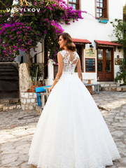 Свадебное платье Anabel. Силуэт Пышное, А-силуэт. Цвет Белый / Молочный. Вид 2