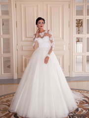 Свадебное платье Ania. Силуэт Пышное, А-силуэт. Цвет Белый / Молочный. Вид 1