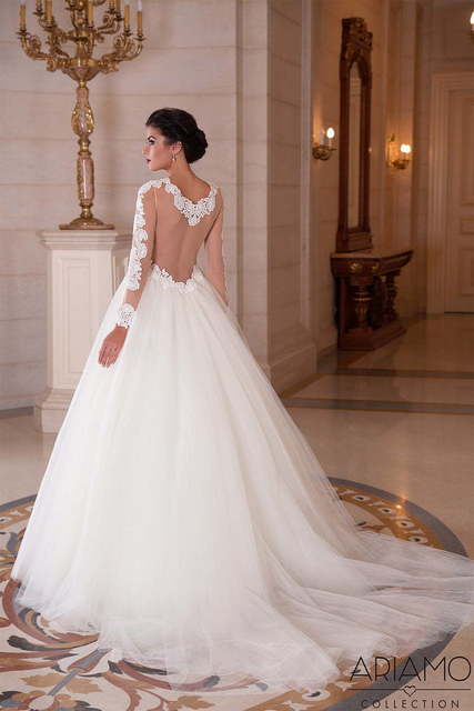 Свадебное платье Ania. Силуэт Пышное, А-силуэт. Цвет Белый / Молочный. Вид 2