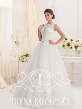 Свадебное платье Andina. Силуэт Пышное, А-силуэт. Цвет Белый / Молочный. Вид 1
