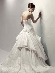 Свадебное платье Corfu. Силуэт А-силуэт. Цвет Белый / Молочный. Вид 2