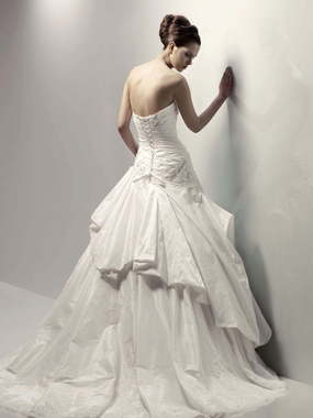 Свадебное платье Corfu. Силуэт А-силуэт. Цвет Белый / Молочный. Вид 2