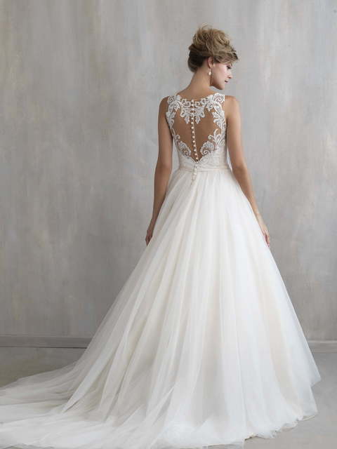 Свадебное платье 214. Силуэт Пышное, А-силуэт. Цвет Белый / Молочный. Вид 2