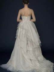 Свадебное платье Allota. Силуэт А-силуэт. Цвет Белый / Молочный, Айвори / Капучино. Вид 2