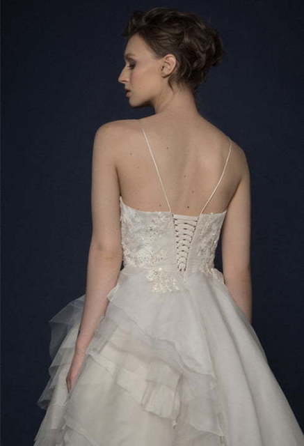 Свадебное платье Allota. Силуэт А-силуэт. Цвет Айвори / Капучино, Белый / Молочный. Вид 4