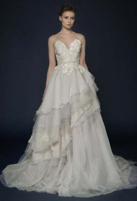 Свадебное платье Allota. Силуэт А-силуэт. Цвет Айвори / Капучино, Белый / Молочный. Вид 5