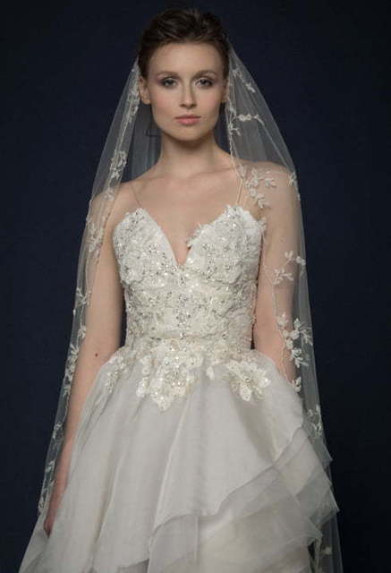 Свадебное платье Allota. Силуэт А-силуэт. Цвет Айвори / Капучино, Белый / Молочный. Вид 6