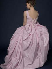 Свадебное платье Rusa. Силуэт А-силуэт. Цвет оттенки Розового. Вид 2