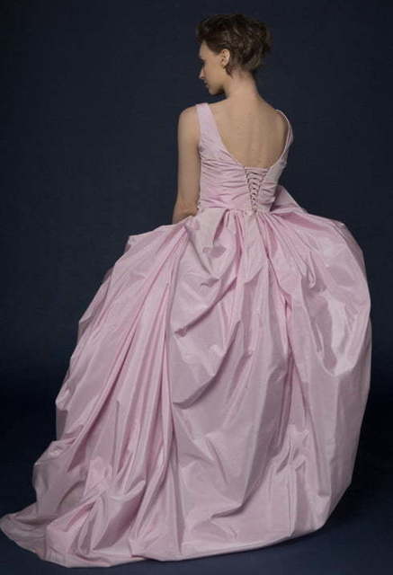 Свадебное платье Rusa. Силуэт А-силуэт. Цвет оттенки Розового. Вид 2