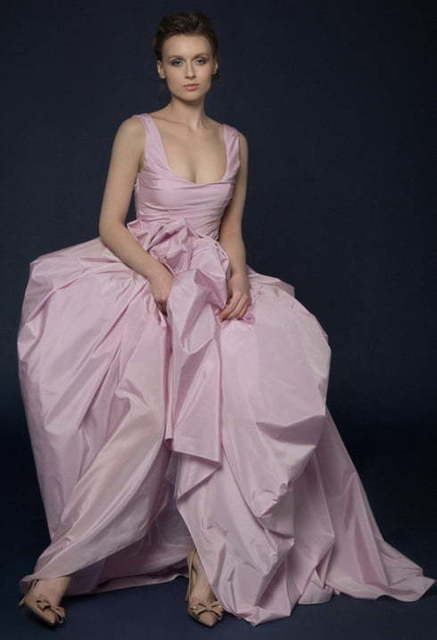 Свадебное платье Rusa. Силуэт А-силуэт. Цвет оттенки Розового. Вид 5