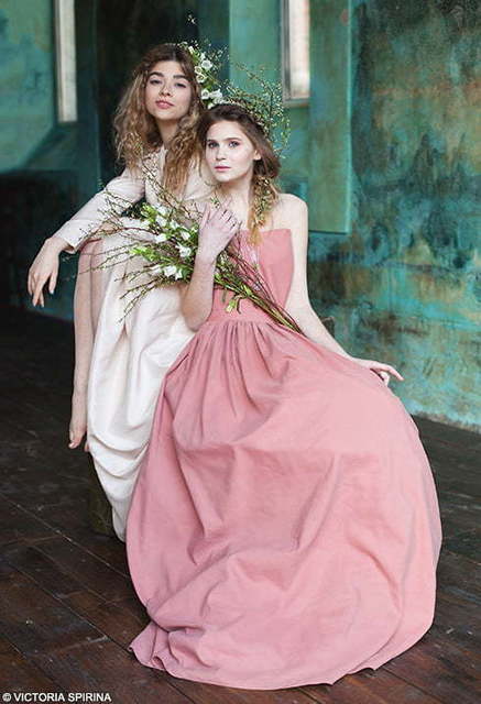 Свадебное платье Crisanti. Силуэт А-силуэт. Цвет оттенки Розового. Вид 4