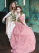 Свадебное платье Crisanti. Силуэт А-силуэт. Цвет оттенки Розового. Вид 4