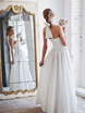 Свадебное платье Plumeria. Силуэт А-силуэт, Прямое. Цвет Белый / Молочный. Вид 2