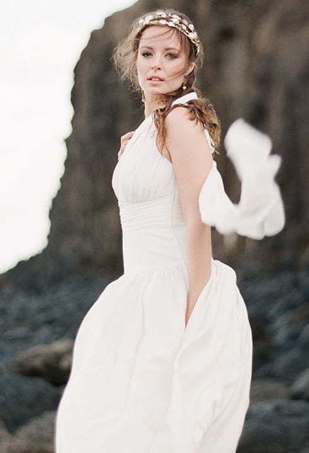 Свадебное платье Desma. Силуэт А-силуэт, Прямое. Цвет Белый / Молочный. Вид 4