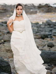 Свадебное платье Athena. Силуэт А-силуэт, Прямое. Цвет Белый / Молочный. Вид 1