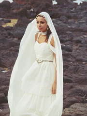 Свадебное платье Athena. Силуэт А-силуэт, Прямое. Цвет Белый / Молочный. Вид 2