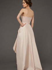 Свадебное платье Fotaine. Силуэт А-силуэт, Прямое. Цвет Айвори / Капучино. Вид 2