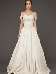 Свадебное платье Diantha. Силуэт А-силуэт. Цвет Белый / Молочный, Айвори / Капучино, Персик / Оранжевый. Вид 1