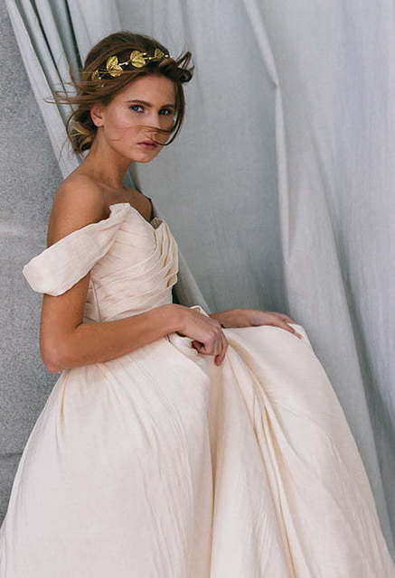 Свадебное платье Diantha. Силуэт А-силуэт. Цвет Айвори / Капучино, Белый / Молочный, Персик / Оранжевый. Вид 7