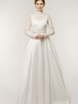 Свадебное платье Angelica. Силуэт А-силуэт. Цвет Белый / Молочный. Вид 1
