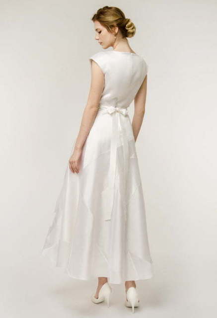 Свадебное платье Yvette. Силуэт А-силуэт. Цвет Белый / Молочный. Вид 2